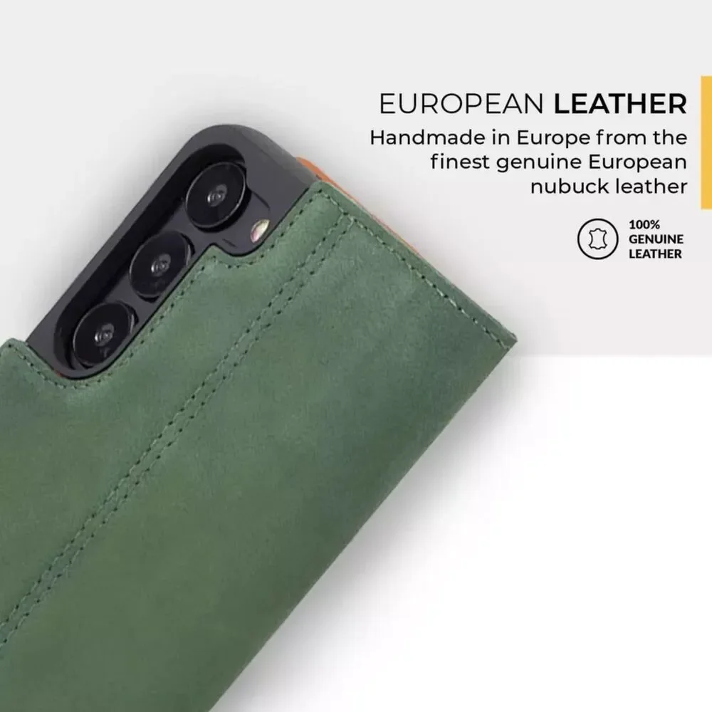 NEW EUROPEAN Leather Crafted Samsung Galaxy S21 Wallet/phone Case